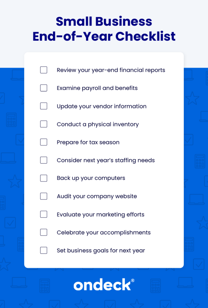 Small Business End of Year Checklist - Resources | OnDeck